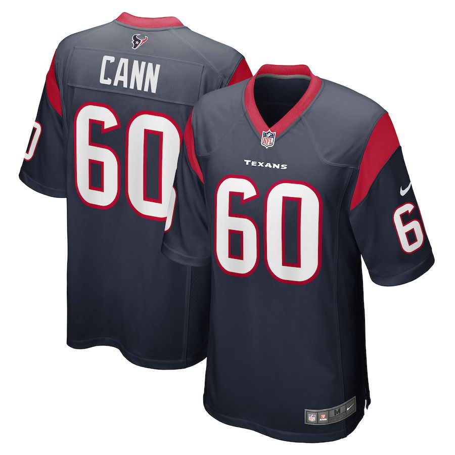 Men Houston Texans #60 A.J. Cann Nike Navy Game Player NFL Jersey->houston texans->NFL Jersey